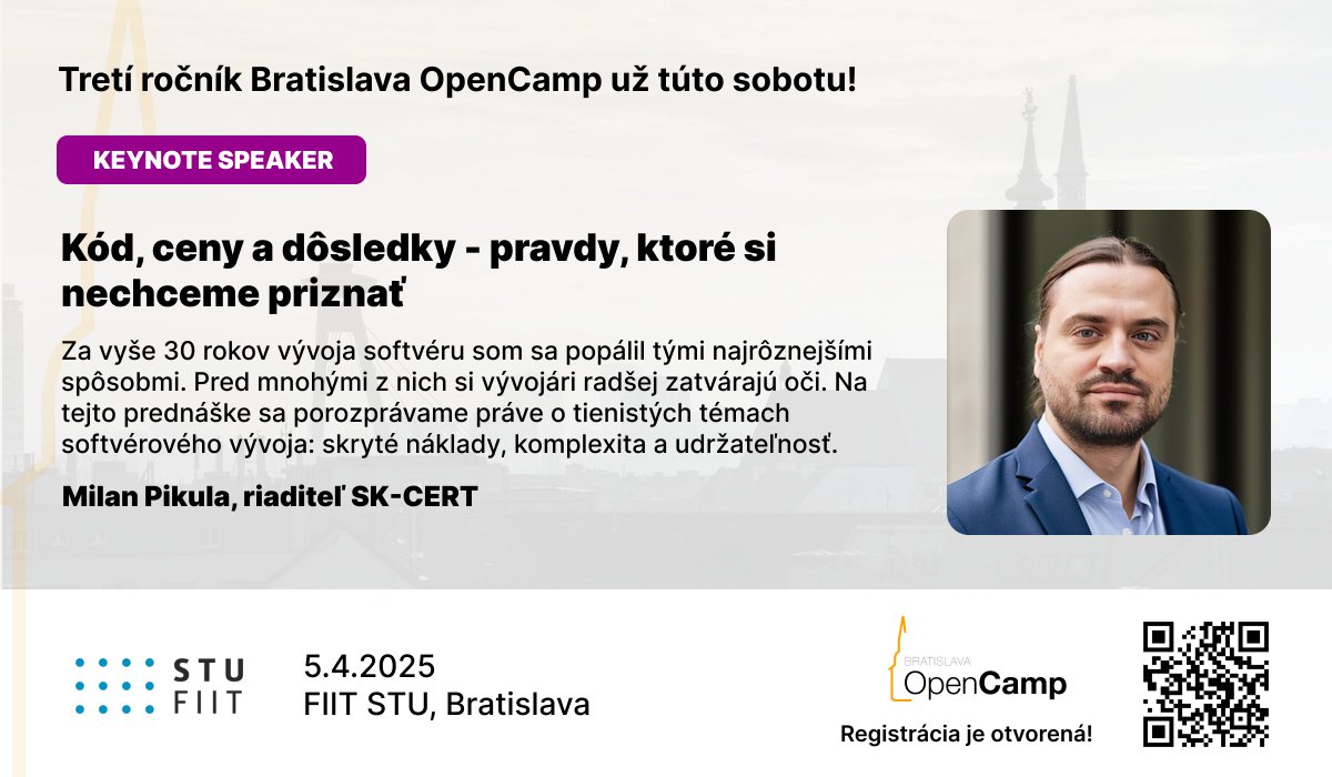 Bratislava OpenCamp tweet media