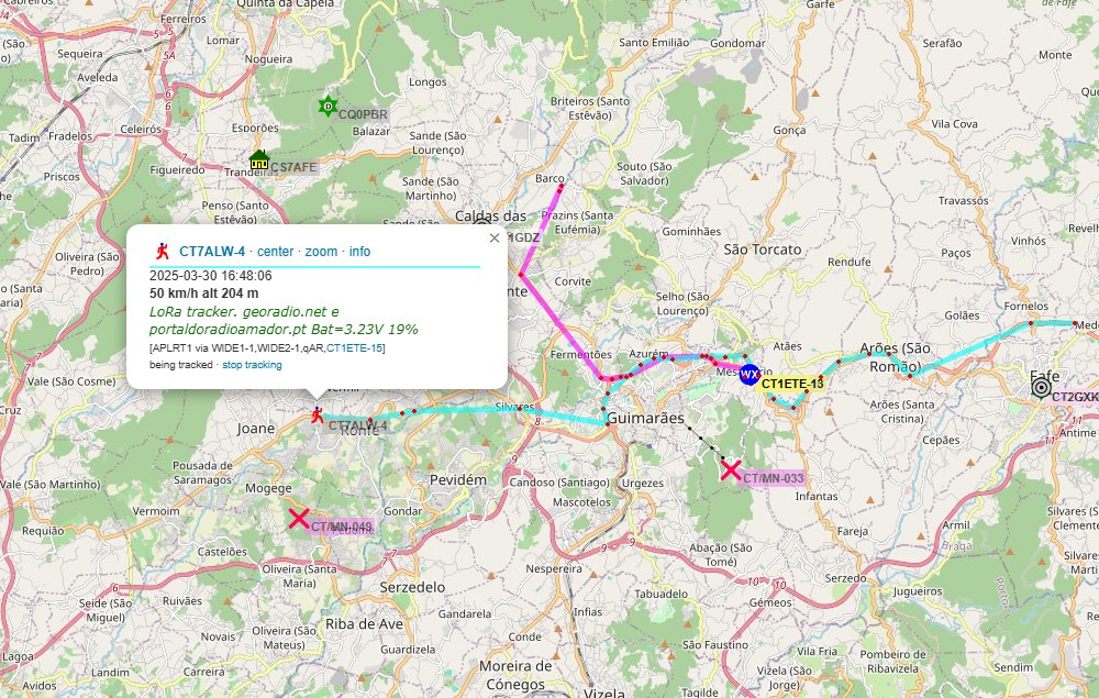 LoRa iGate is working extremely well with 15m RG213 coax. Amazing! #lora #aprs <a href="/richonguzman/">Ricardo Guzman CA2RXU</a>