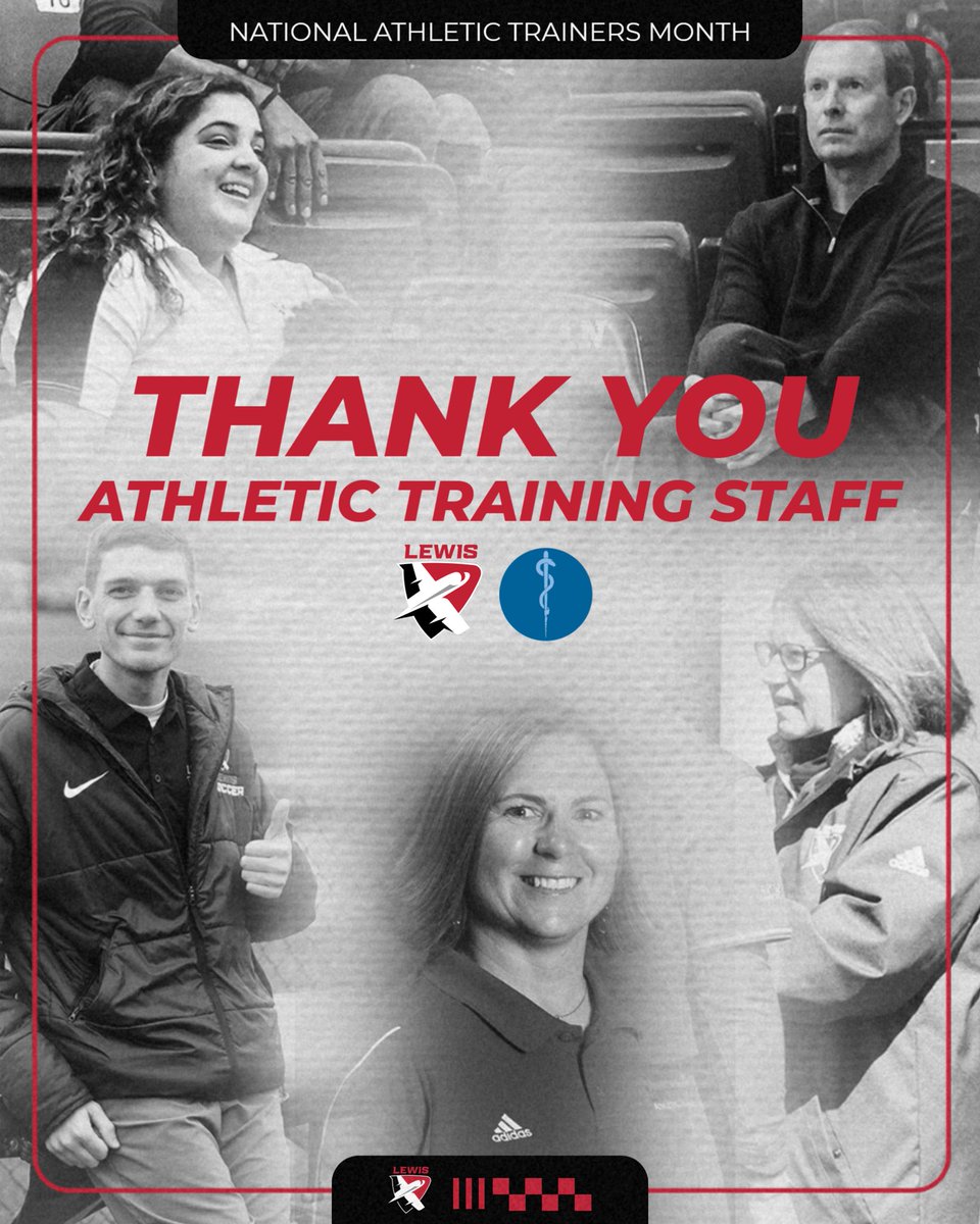 LewisFlyers's tweet image. March is National Athletic Training Month and we want to take the time to thank all of our athletic trainers for all their contributions with @LewisFlyers and keeping our athletes healthy! We appreciate all the hard work you do for all the student athletes at @LewisUniversity !…