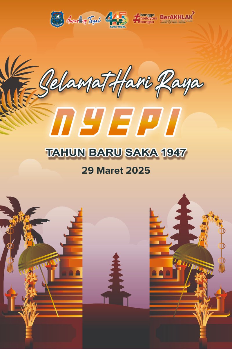 Selamat Hari Raya Nyepi Tahun Baru Saka 1947

#pemkottegal #kotategal