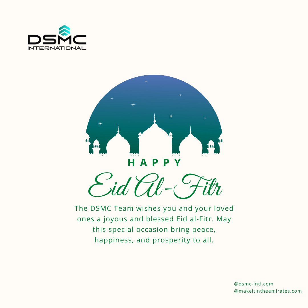 The DSMC Team wishes you and your loved ones a joyous and blessed Eid al-Fitr. May this special occasion bring peace, happiness, and prosperity to all.