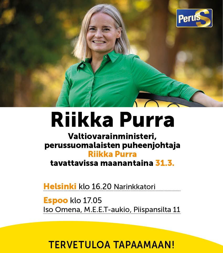 Maanantaina alkuillasta olen tavattavissa Kampissa ja Ompussa kera useiden perussuomalaisten ehdokkaiden.
 
#lähivaalit #persut