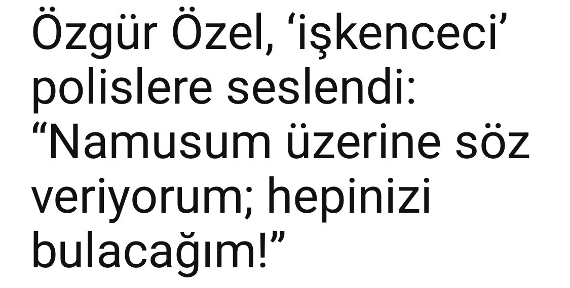 Ne işkencesi Özgür bey? Avrupa’ya heyetler gönderin, “Türkiye’de işkence yok” diye yine kulis yapsınlar. Bu işi rejimin ricasıyla yaptığını bir kaç gün önce itiraf ettin ya! Özellikle de Metin’i gönderin. Hani şu büyükelçi yapılan Metin’i… Biz de bunu unutmadık, unutmayacağız.