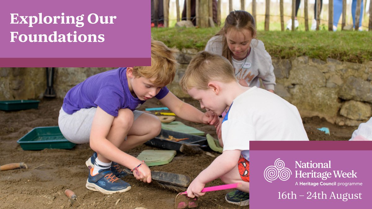 This year’s #HeritageWeek2025 theme "Exploring Our Foundations" invites us to uncover the building blocks of our culture. Find out more here: heritageweek.ie/news/national-…