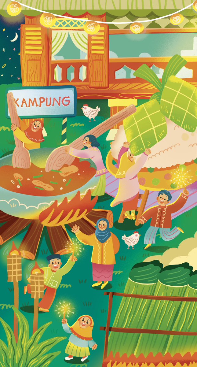 new art malam takbir✨🌙 mohon maaf lahir batin all!🙏💕