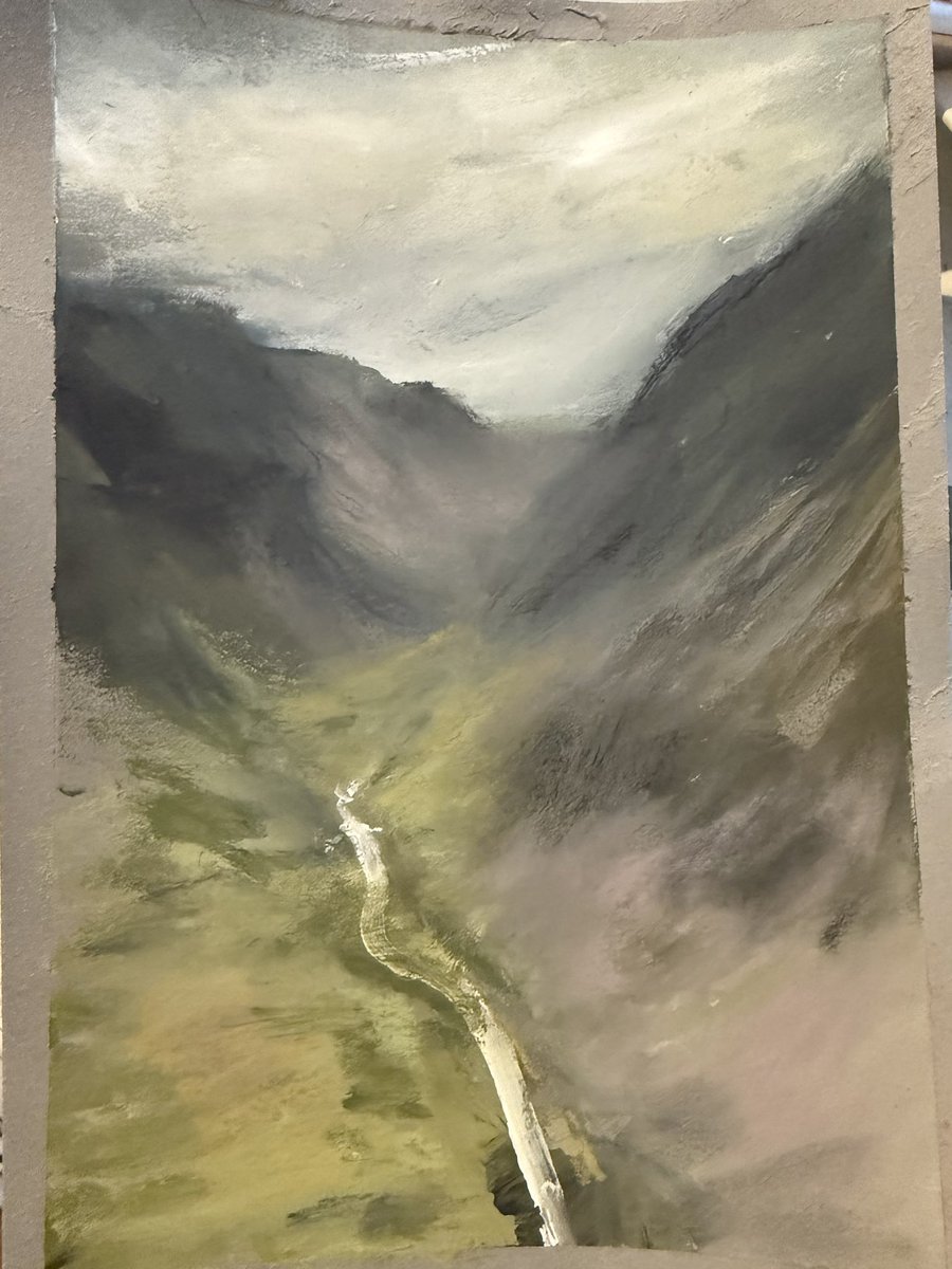 Some Welsh landscape sketches I did today 
mixed media on paper