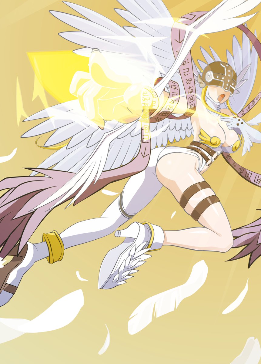 ホーリーアロー

エンジェウーモン、公式の繪は右手に弓を持ちます。

#デジモン 
#Digimon
#エンジェウーモン
#Angewomon