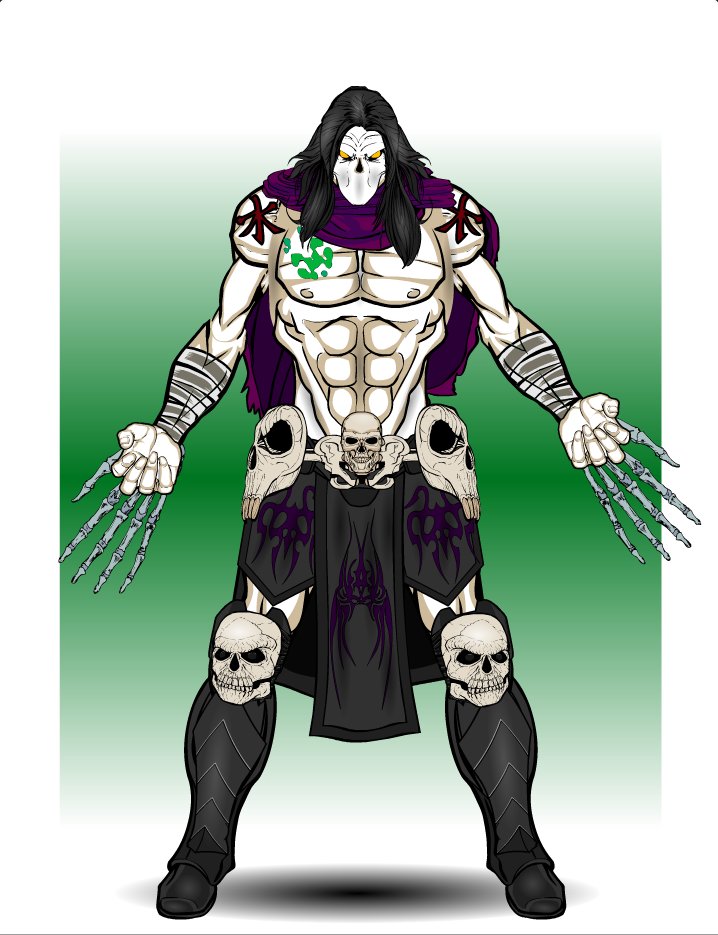 BananaMobster's tweet photo. @WhittersRichard Death from Darksiders II, Ma Nui &amp; Possum - All made with #Heromachine https://t.co/kAcjHKVq38