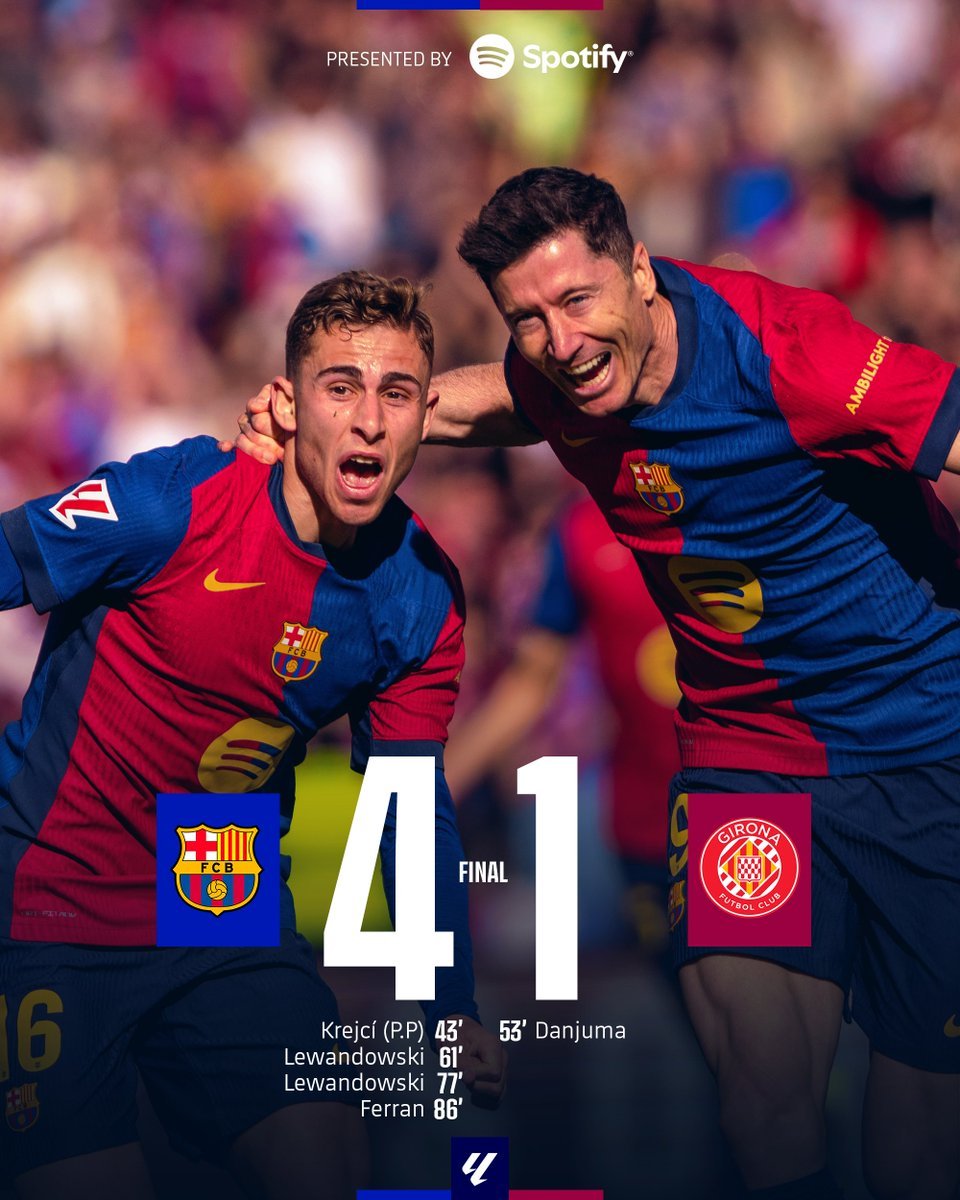 🚨 FULL TIME!!!! 🚨
#BarçaGirona