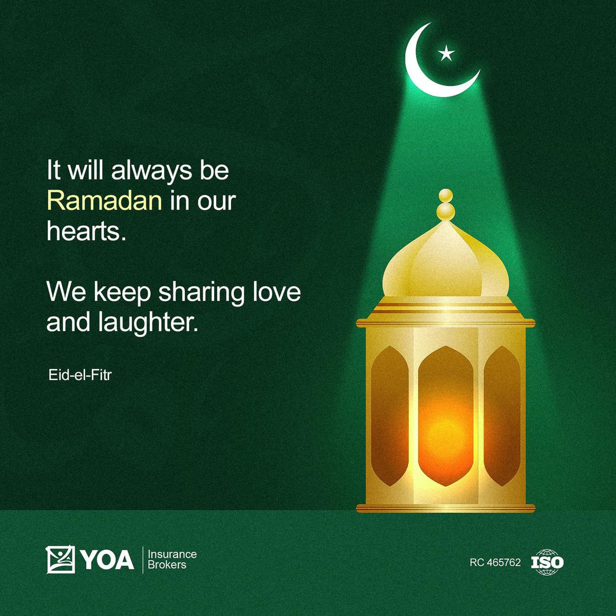 YoaBrokers's tweet image. Eid is a reminder that true wealth lies in love, community, and the peace of mind that comes with being prepared for the future.

May this season bring you joy, blessings, and security in all you do.

Eid Mubarak from all of us at YOA! 🌙✨

#EidMubarak #PeaceOfMind #YOAInsurance