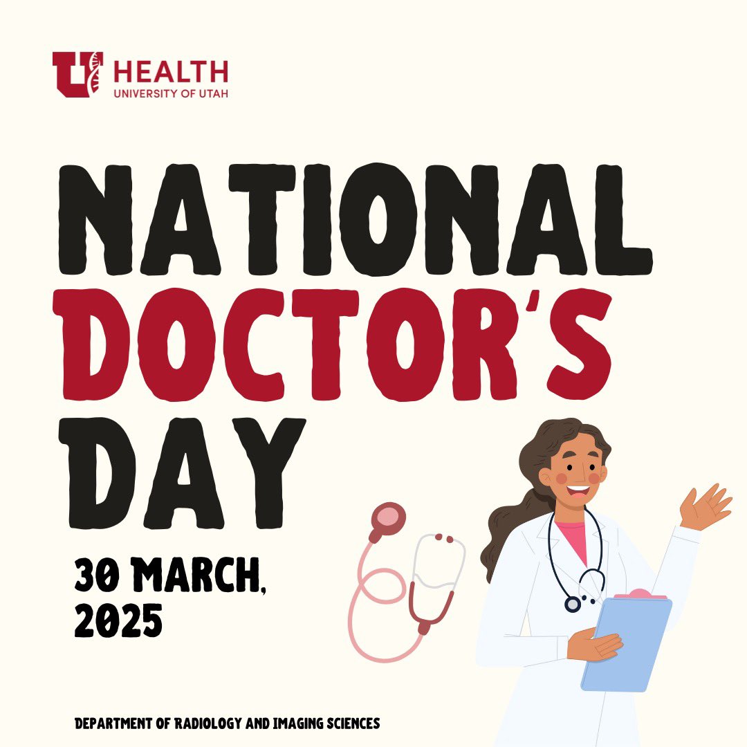 UofURadiology (@uofuradiology) on Twitter photo Today we celebrate all our amazing radiologists! Thank you for your important contributions to healthcare and for all you do. Happy National Doctors Day!🩺 #NationalDoctorsDay <a href="/UofUHealth/">University of Utah Health</a> Today we celebrate all our amazing radiologists! Thank you for your important contributions to healthcare and for all you do. Happy National Doctors Day!🩺 #NationalDoctorsDay <a href="/UofUHealth/">University of Utah Health</a>