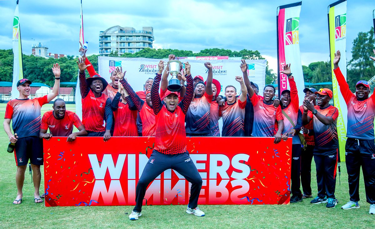 Maiden Silverware for Rhinos in T20s 🎉🍾🎉

They have been runners-up twice in 2010/11 and 2022/23.

Congratulations Rhinos! 🏆

#DomesticT20 #T20ShowDown