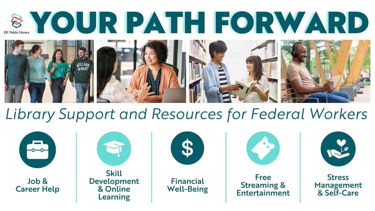 We understand that losing a job can bring a lot of uncertainty and stress, but you don’t have to face it alone.  DC Public Library is here to help with resources for job searches, financial planning, and well-being support. ❤️ 

Learn more: bit.ly/42aWskJ