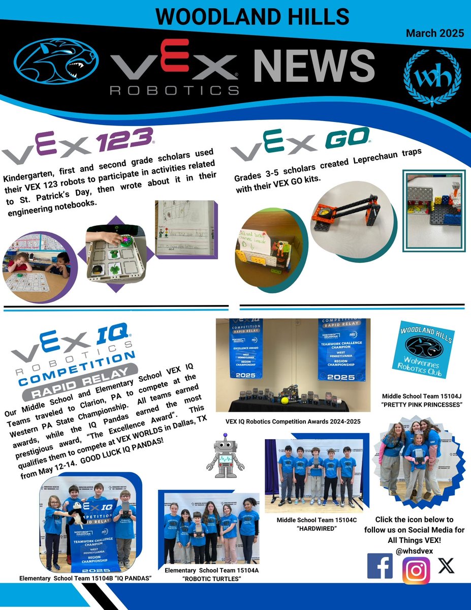 Whsdvex (@whsdvex) on Twitter photo Check out what's been happening in <a href="/WoodlandHillsSD/">Woodland Hills School District</a> with <a href="/VEXRobotics/">VEX Robotics</a> in the month of March. Check out what's been happening in <a href="/WoodlandHillsSD/">Woodland Hills School District</a> with <a href="/VEXRobotics/">VEX Robotics</a> in the month of March.