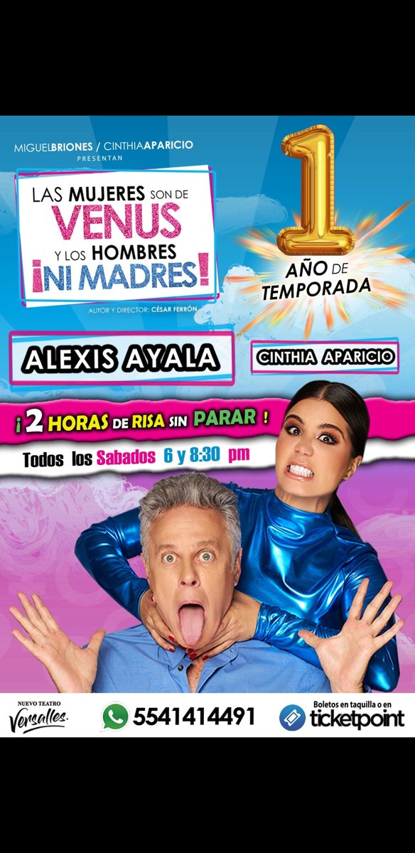 venalteatroMX's tweet photo. Tenemos Pases dobles para que asistan a "Las mujeres son de Venus y los hombres ni madres" HOY 6pm en el Nuevo Teatro Versalles

 Únicamente:

🌟Nombre completo
🌟Like y RT
🌟Captura de Pantalla de que nos sigues en Instagram 👇🏽

https://t.co/NawtBzoBPt

Ganadores al azar 🎉 https://t.co/gryppZVzvo