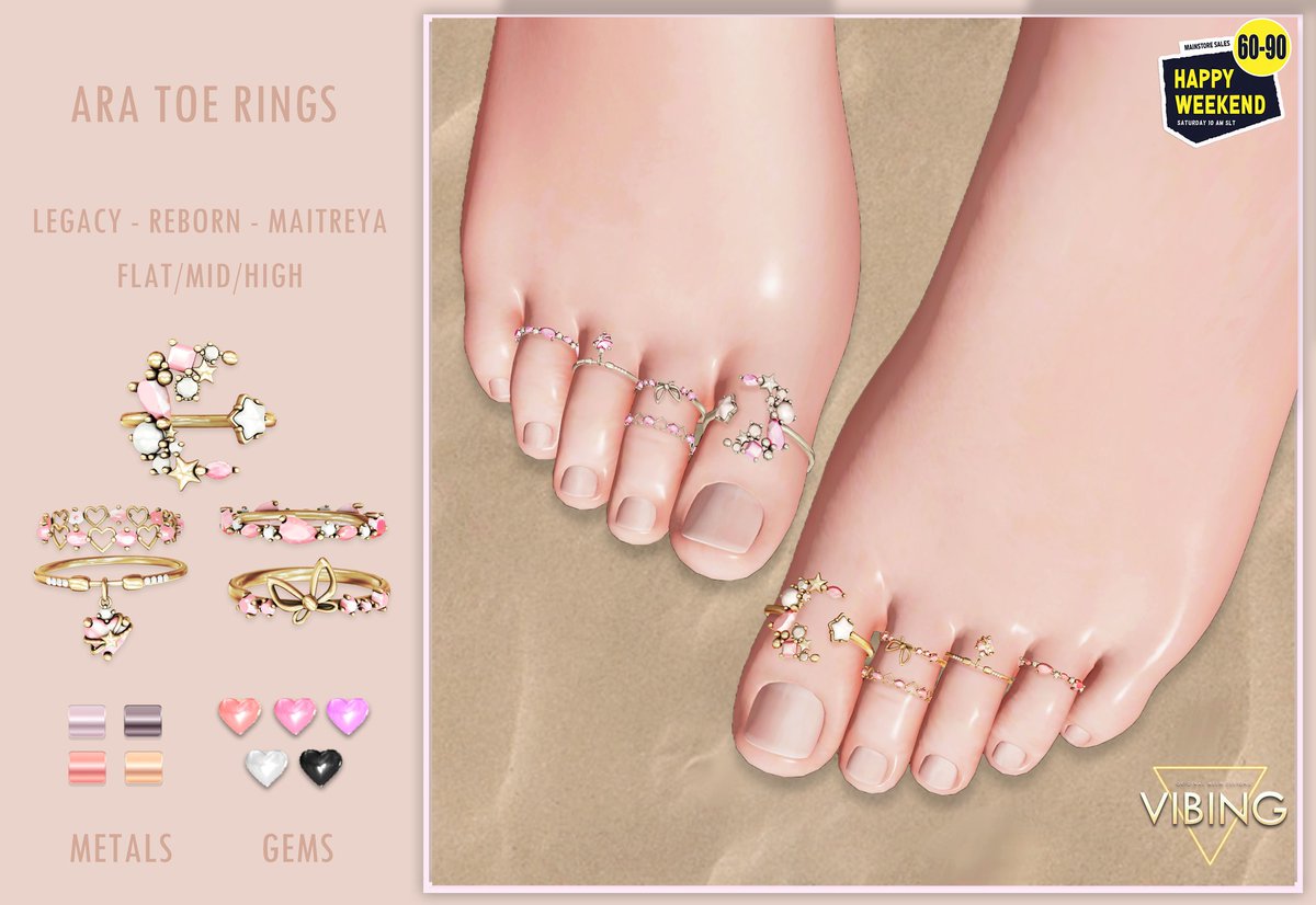 KawaiiFeedSL's tweet image. Vibing: Ara Toe Rings〡Happy Weekend Sale @ Mainstore〡Taxi: maps.secondlife.com/secondlife/Cos…
#secondlife #metaverse #vibing #happyweekendsale #mainstore #kawaiifeed