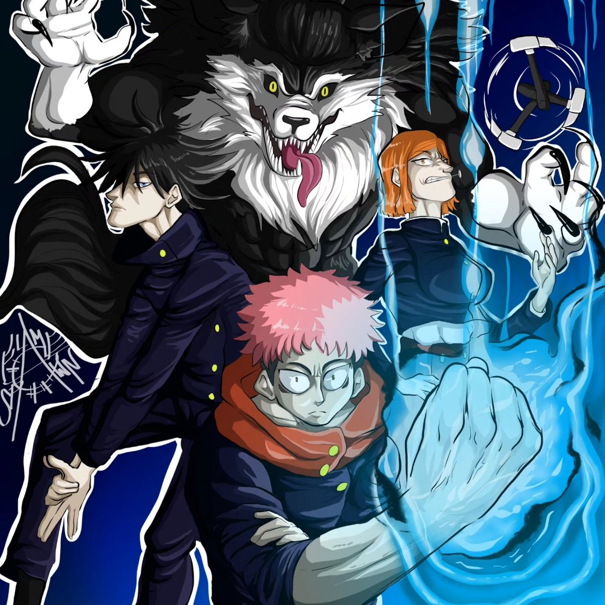 FlameSpawnX's tweet photo. Here's an Old JJK Post - Needa Get these on Prints from

----

#art #ArtistOnTwitter #fanart #jjk #anime #manga https://t.co/H3V2b33Q60