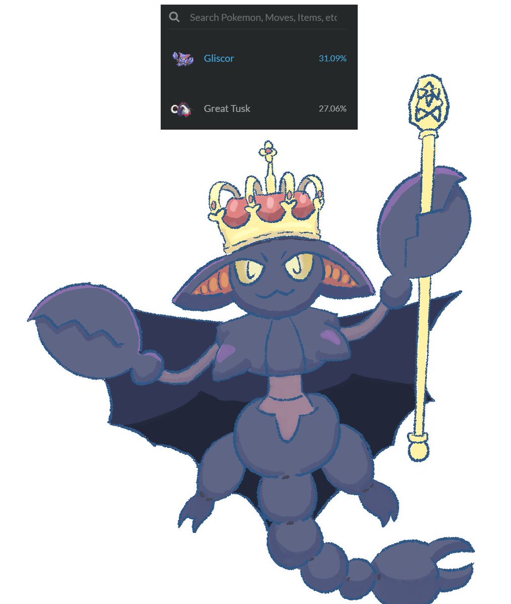 #pokemon Gliscors top of ou!!!