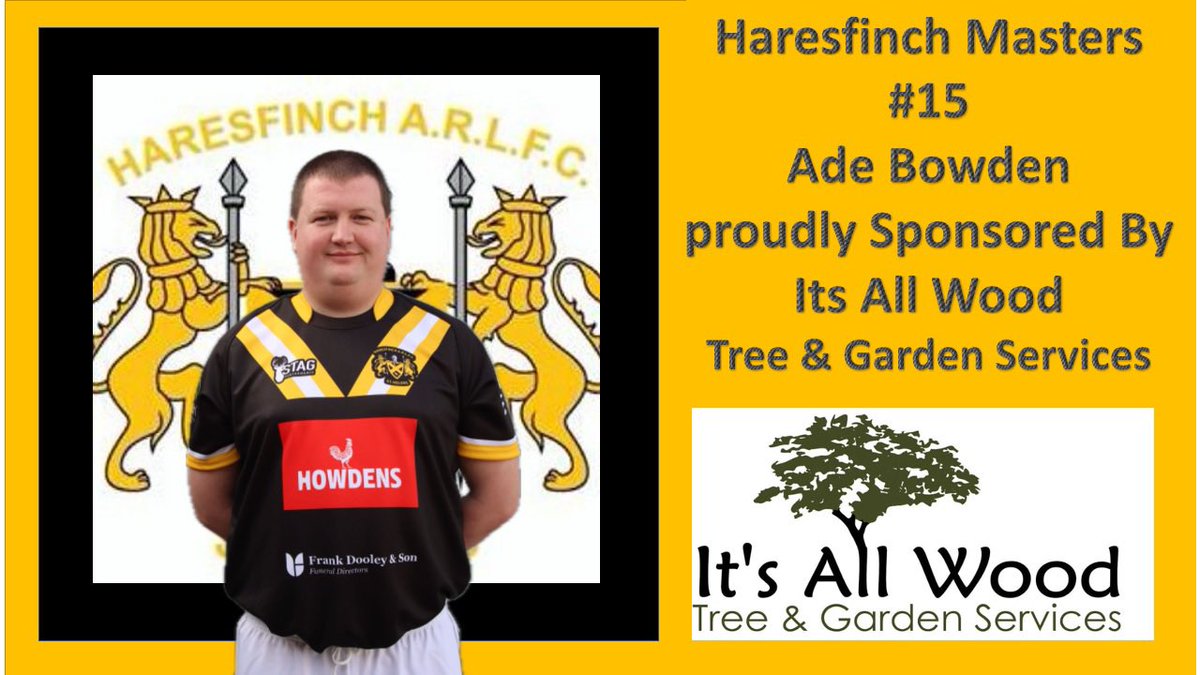 HaresfinchR's tweet image. Congratulations to Haresfinch Masters man of the match in yesterday’s game away against west bowling , sponsored by “It’s all wood” #15 Ade Bowden 
#RLmasters #rugbyleague #MOTM