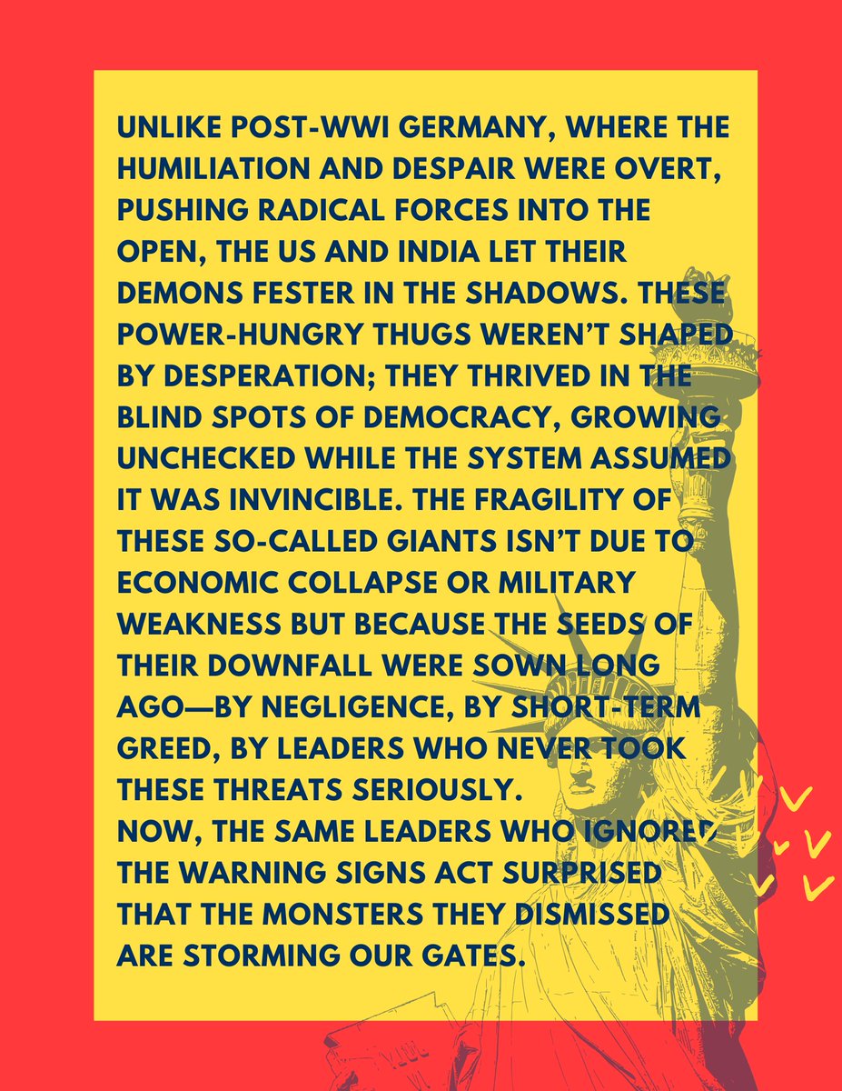 gunjonn's tweet photo. #FragileGiants; #DemocracyBlindSpots; 
#LeadershipFailure; #SeedsOfDownfall; 
#MonstersAtTheGates https://t.co/e1M0KYke37