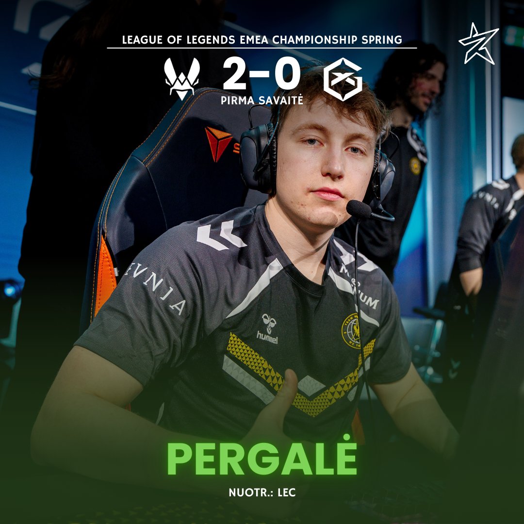 EsportoTopas's tweet photo. „LEC 2025 Spring“ turnyre @TeamVitalityLOL 2-0 serijos rezultatu įveikė @GIANTXLeague ekipą 🤩 Gera pradžia! @lyncaslol
#esports #lol #leagueoflegends #gaming #gamer #tournament #lec #lecspring https://t.co/NBsqDBQNSq
