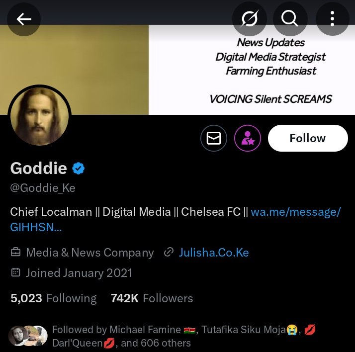 daguindd's tweet image. Guys, Chief localman @Goddie_Ke has been missing for 12 days, anyone with contacts of his family, please reach out for the @LawSocietyofKe to be able to intervene & launch a Habeas corpus
Don't let Goddie suffer at the hands of abductors #FreeGoddie
#RutoMustGo
#EnAbductionsKE