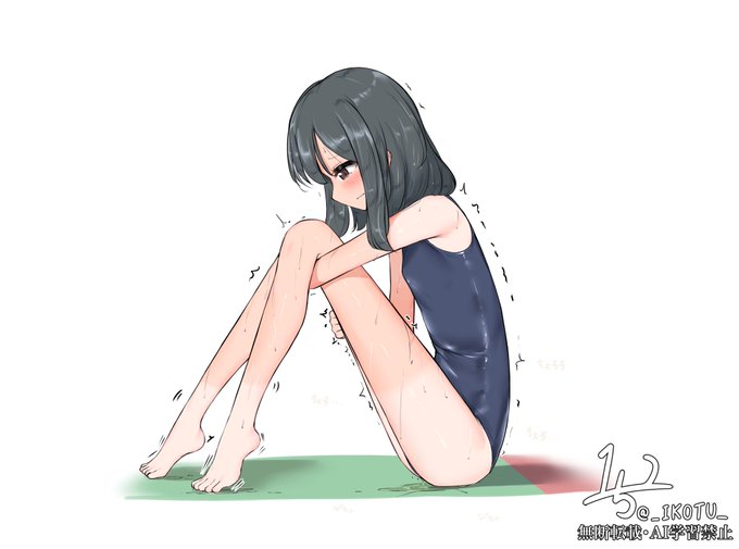 水泳の授業中に我慢できなかった子 