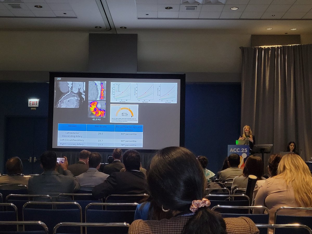 Gary Peng (@garypeng20) on Twitter photo Dr. Brittany Weber discussing pericoronary fat attenuation index (FAI) as a marker of inflammation and applications in IMIDs #ACC25
<a href="/Bweber04/">Brittany Weber</a> <a href="/RonBlankstein/">Ron Blankstein</a> Dr. Brittany Weber discussing pericoronary fat attenuation index (FAI) as a marker of inflammation and applications in IMIDs #ACC25
<a href="/Bweber04/">Brittany Weber</a> <a href="/RonBlankstein/">Ron Blankstein</a>