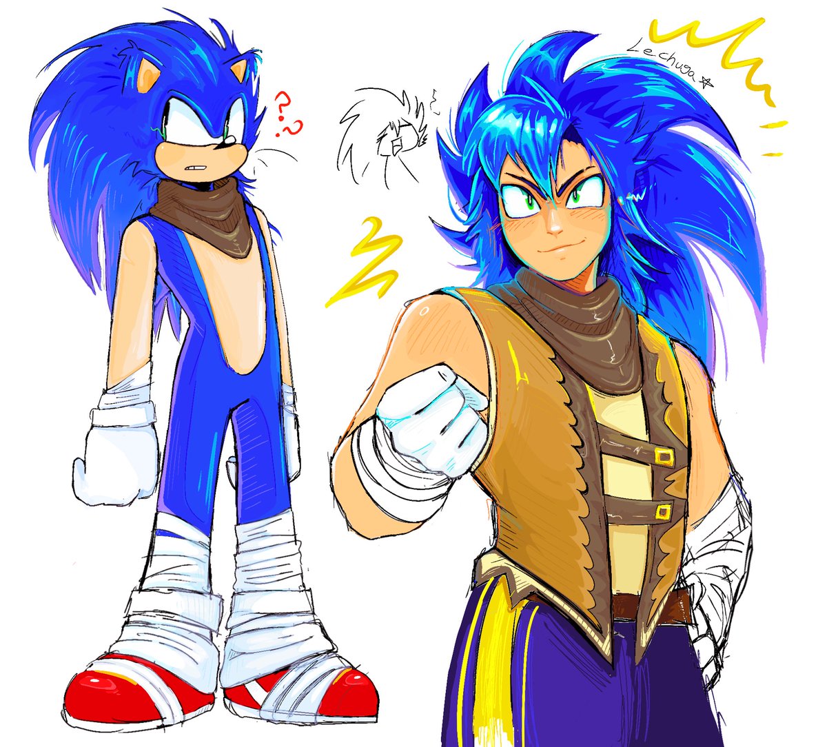 SoyUnaLechuga01's tweet image. Dibujo de Sonic mal hecho
#sonicfanart #sonicboom