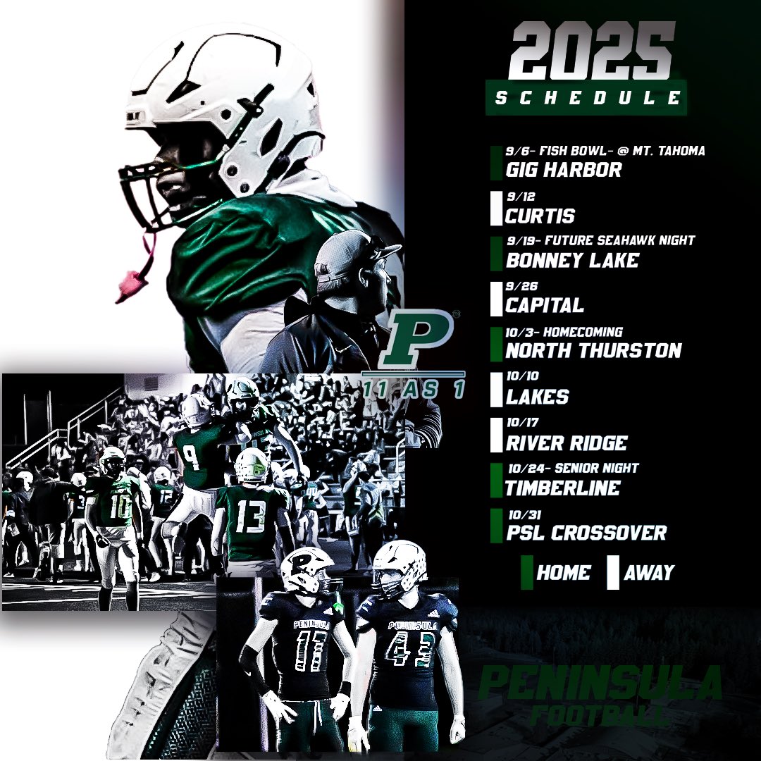 Seahawks_PHS's tweet image. 🚨 2025 Schedule Drop 🚨 

We are blessed with each of these chances to showcase the hard work put in together by your Seahawks. 11 seahawks, 11 roles, 11 jobs on a play. 1 goal, 1 mindset, 1 PHS football. 

#11as1™️ 
#PurdyGrit

@Peninsula1947 @PenHSathletes @MaurotheCoach