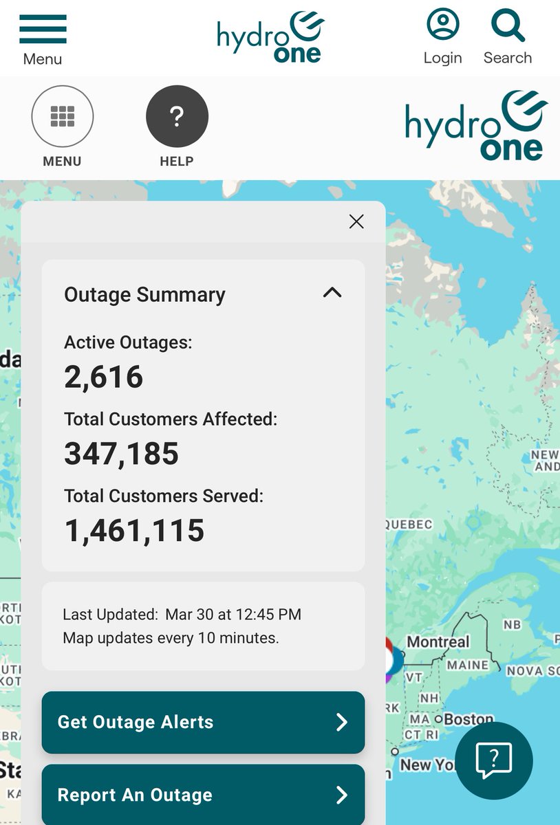 AnthonyFarnell's tweet image. Now approaching 350k @HydroOne customers in the dark. #icestorm