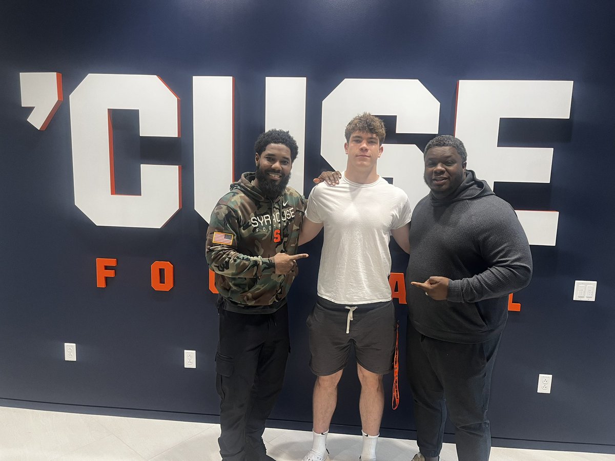 WafleLuke's tweet image. Thank you @CoachNickWill , Coach Robinson, and @FranBrownCuse !  #Cuse