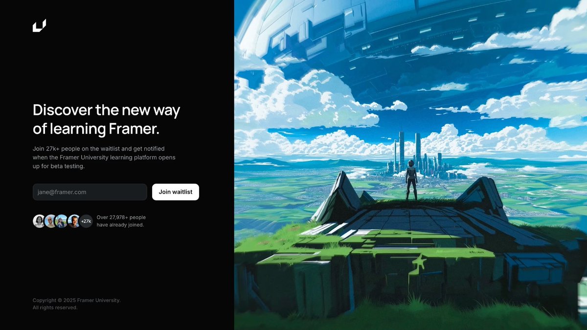 ok i'm actually so excited for this one this is how to build an AI hero section using Midjourney + @Framer let's get…
