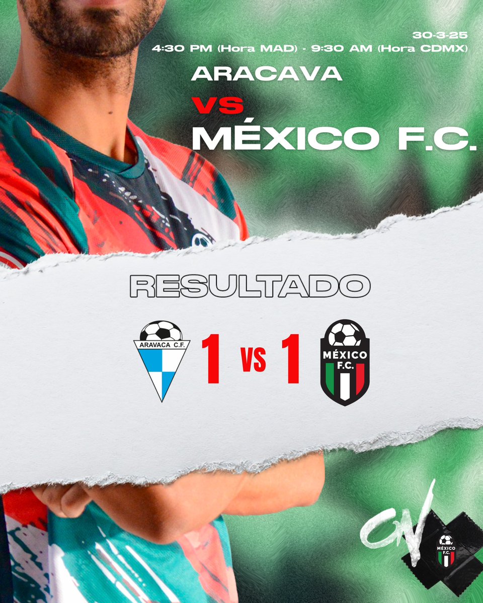 CMexicoFC's tweet image. ¡𝑭𝒊𝒏𝒂𝒍 𝒅𝒆𝒍 𝒑𝒂𝒓𝒕𝒊𝒅𝒐!✊

Aravaca ⚪⚪ 1-1 México FC 🇲🇽

Seguimos sumando en condición de visitante. Vamos adelante💯🔛

#MéxicoFC🇲🇽