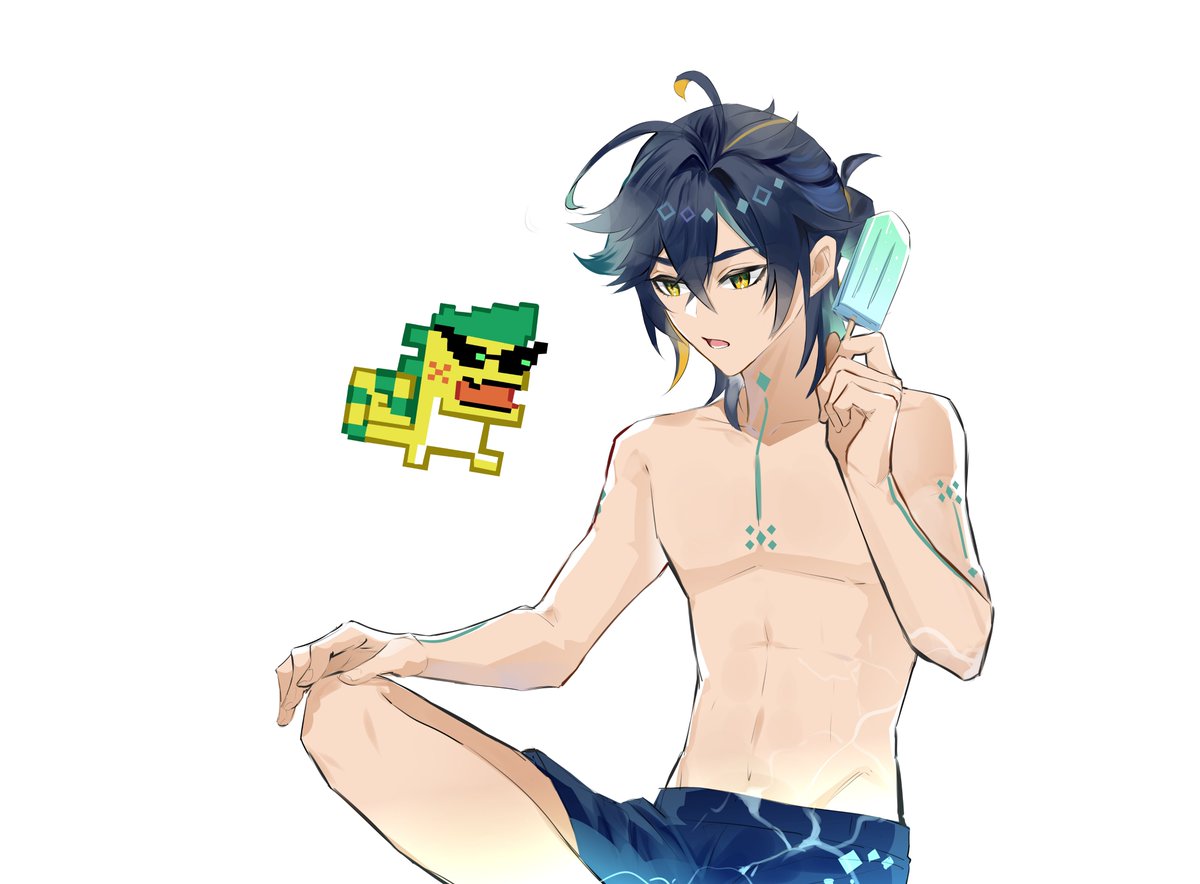 Elsayan4869's tweet image. #GenshinImpact #kinich #原神 ✨🤣