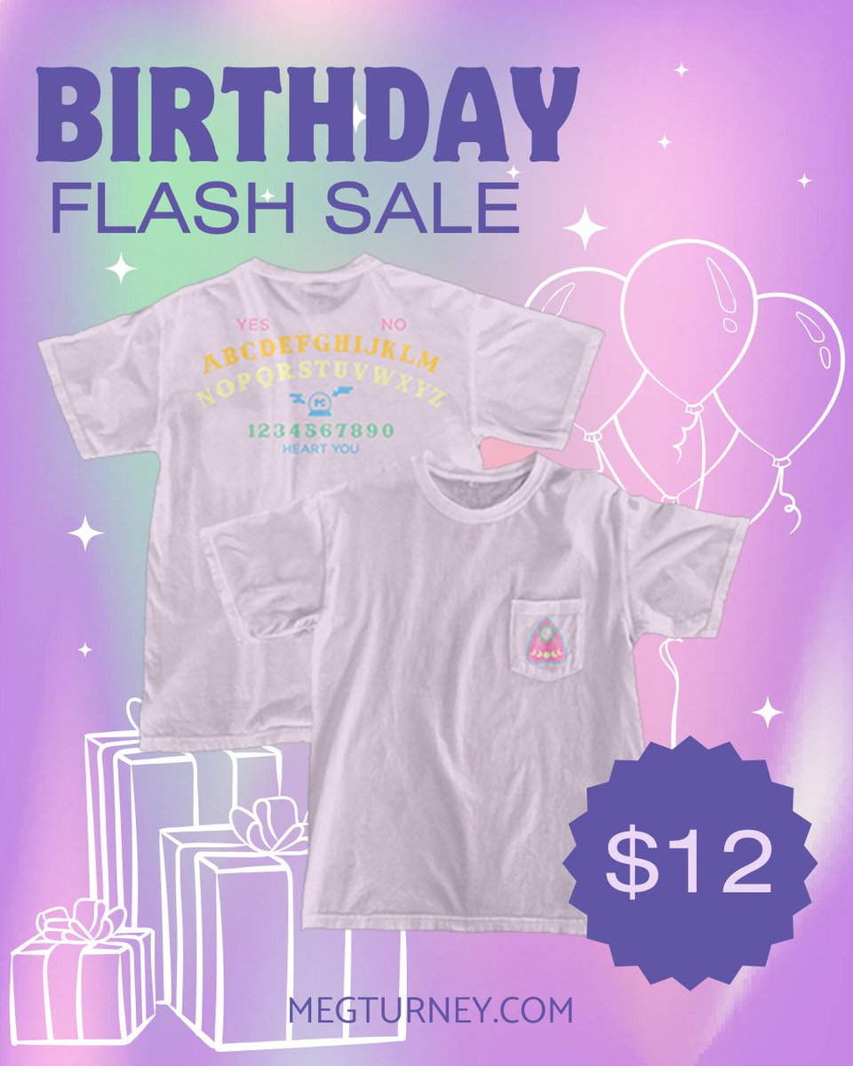 MegTurneyMerch's tweet image. Today's Flash Sale - The Ouija Board Pocket Tee in Orchid (Available in sizes 3XL-S)