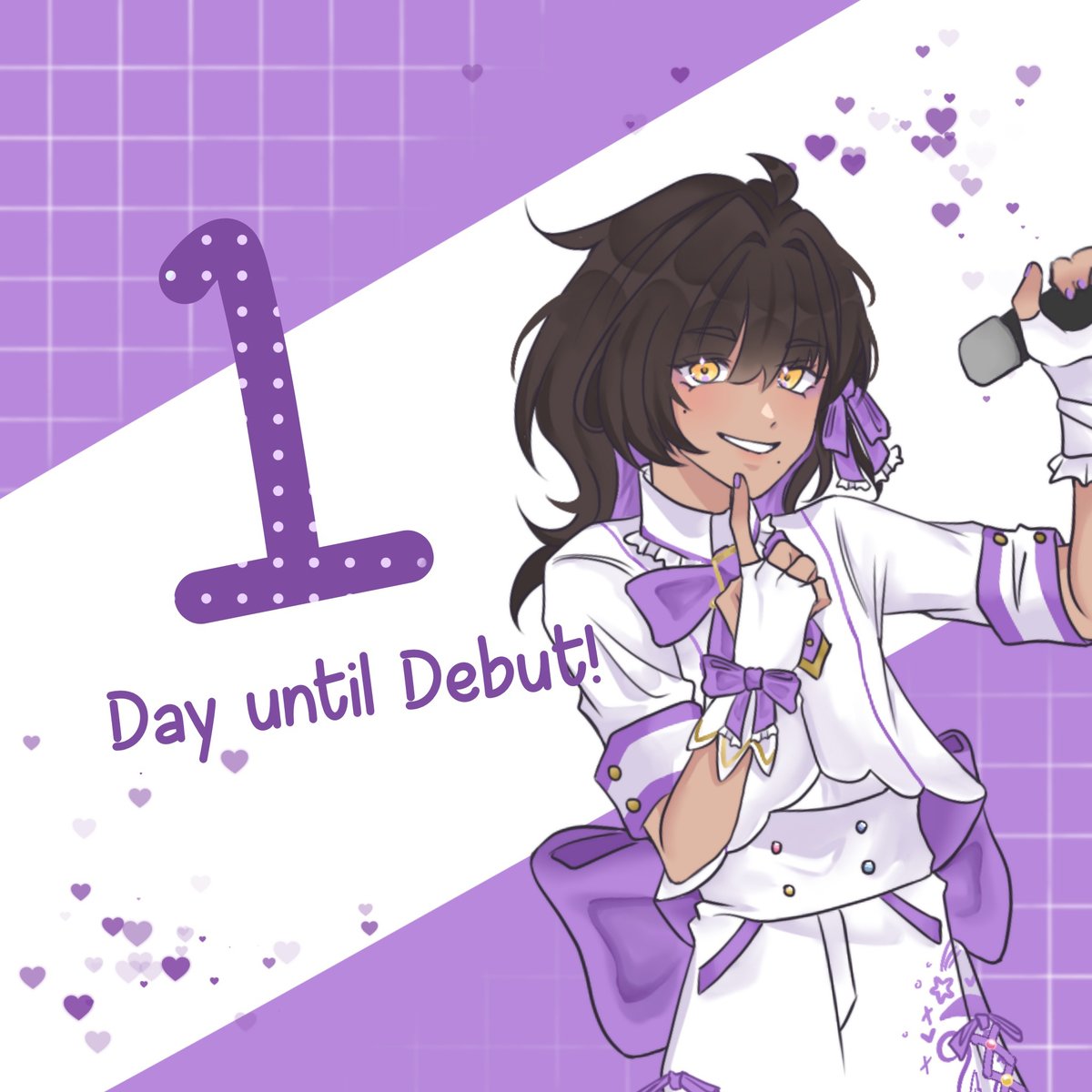 💜 Tomorrow's the day!💜 

We are a day from our debut cover! Make sure to tune in on March 31st at 13:00 EST!!   

🖊️"Mel-kun is ready to face their fears! Uhm..am I doing this right?” 🖊️ 

youtu.be/WFFpBRdHbGw?si…

Hope to see you at the debut!~