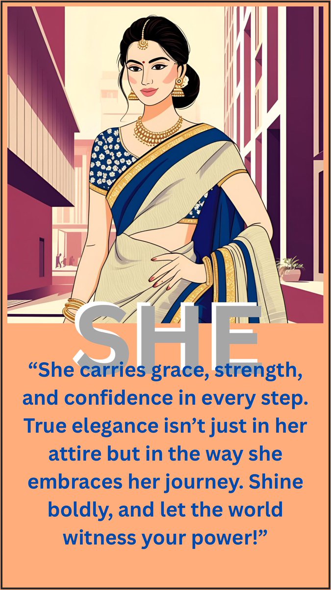 mohitraj321's tweet image. She carries grace, strength, and confidence in every step. True elegance isn’t just in her attire but in the way she embraces her journey. Shine boldly, and let the world witness your power!

💖 #WomenEmpowerment #Confidence #Grace #Strength #inspirational