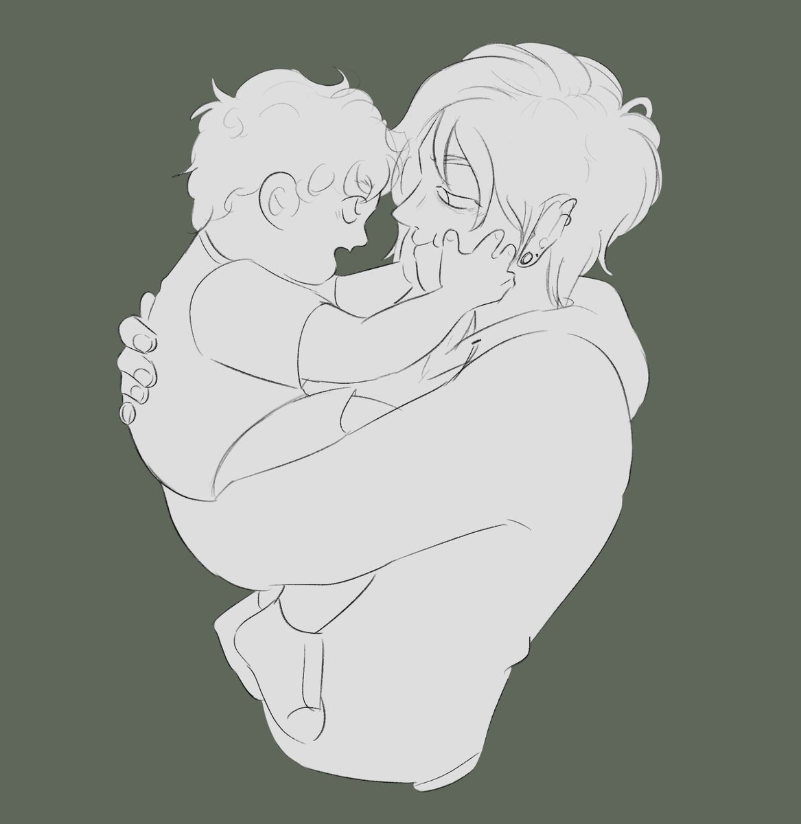 TeenyNut's tweet photo. Old drawing of Sebastian being a good dad

#StardewValley #StardewValleyfanart https://t.co/CXYbAk2rHI
