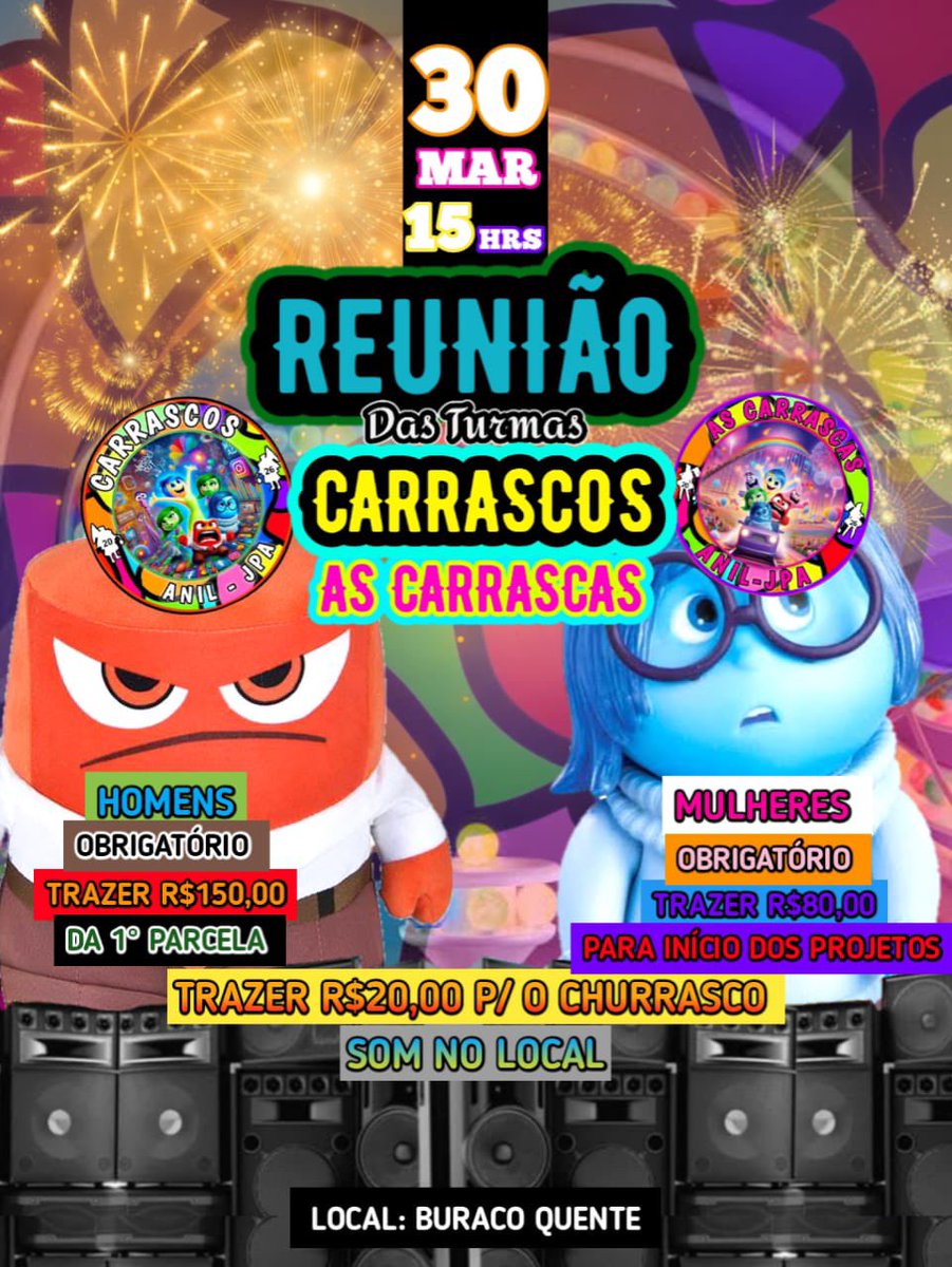 É HOJEEEEEEEEEE, 1 REUNIÃO DO ANO!! 🥳🎭🔥🚀