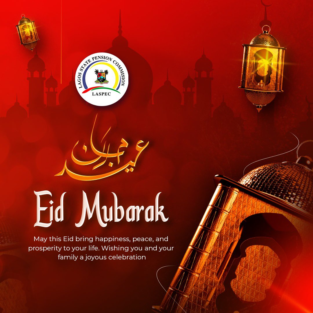 L.A.S.P.E.C (@pensionatpeace) on Twitter photo Eid Mubarak to all our Muslim pensioners and good people of Lagos State..
<a href="/jidesanwoolu/">Babajide Sanwo-Olu</a> <a href="/drobafemihamzat/">Obafemi Hamzat</a> <a href="/gboyegaakosile/">Gboyega Akosile</a> <a href="/Mr_JAGs/">Jubril A. Gawat</a> <a href="/Cafdeg/">Muyiwa Oshin</a> <a href="/followlasg/">The Lagos State Govt</a> Eid Mubarak to all our Muslim pensioners and good people of Lagos State..
<a href="/jidesanwoolu/">Babajide Sanwo-Olu</a> <a href="/drobafemihamzat/">Obafemi Hamzat</a> <a href="/gboyegaakosile/">Gboyega Akosile</a> <a href="/Mr_JAGs/">Jubril A. Gawat</a> <a href="/Cafdeg/">Muyiwa Oshin</a> <a href="/followlasg/">The Lagos State Govt</a>