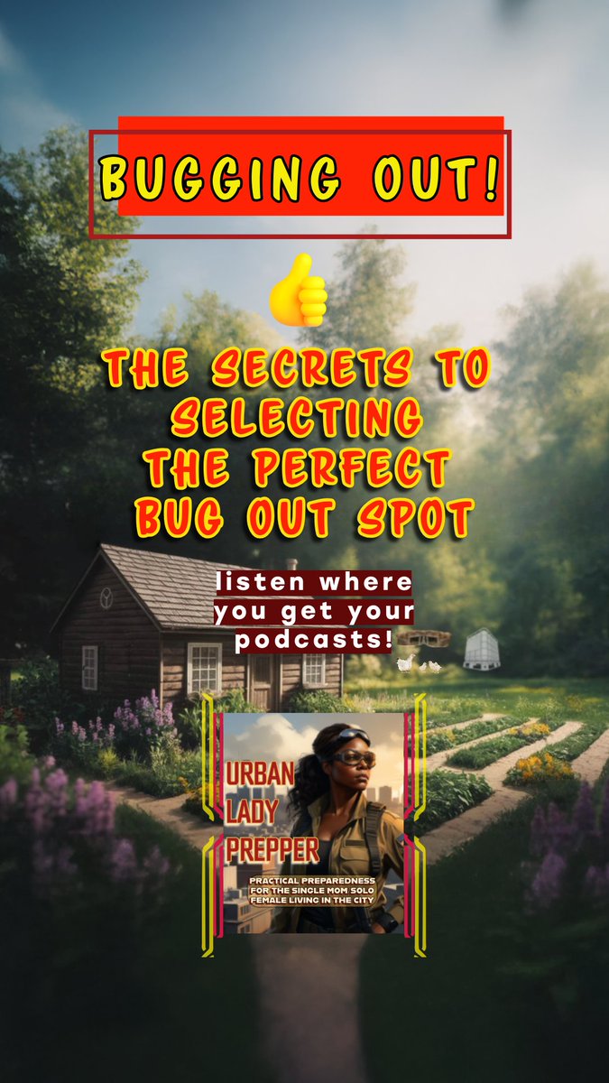 urbanldyprepper's tweet image. NEW EPISODE! Do YOU have a bug-out plan? You should!  Listen to hear why and how.
urbanladyprepper.com/index.php/podc…

#buggingout #bugout #buggingin #bugoutbags #urbanprepping #urbanladyprepper #singlemoms #singlewomen #emergencypreparedness #prepper #prepping