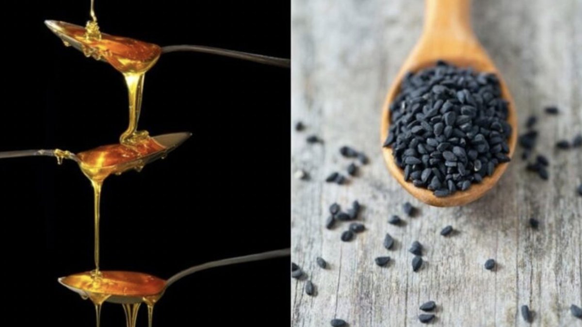 VanceE's tweet image. Synergy w/ Black Seed Oil and honey.

Honey itself has medicinal properties because it contains enzymes, antioxidants, and has been noted to stimulate lymphocytes.

They share some similar and different mechanisms that would explain the absolutely insane outcome of what the…
