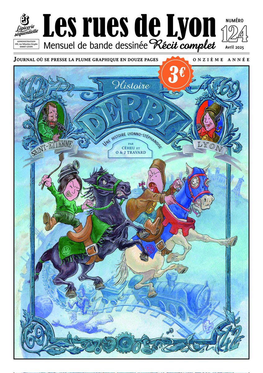 Le 9 avril sort ma prochaine BD sur le derby ! 
Avec O &amp; JP Travard au scénario. 
Ça va chauffer ! 🔥