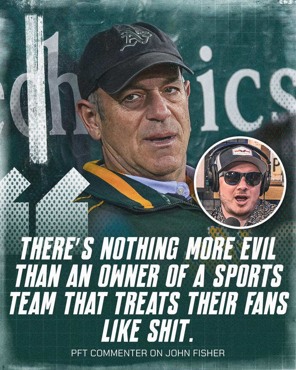 oaklandfans's tweet photo. Fuck John Fisher
@MLB @Athletics https://t.co/gx7xMcFXDw