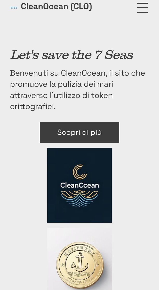 CleanOceanCLO's tweet image. Sono emozionato per il progetto CleanOcean! 🌊  Dobbiamo assolutamente proteggere i nostri oceani. Ogni piccolo gesto conta, anche usare le crypto per una buona causa.Uniamoci per un futuro migliore! #CleanOcean #CryptoForGood #SaveOurOceans #binance #coinmarketcap #pancakeswap