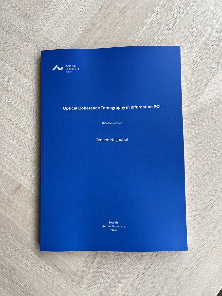 Omeed Neghabat (@omeedneghabat) on Twitter photo 🎓 I am honoured to share a major milestone - I have successfully defended my PhD!
I especially want to thank my supervisors <a href="/h_evald/">Evald Høj Christiansen</a>, <a href="/NielsRHolm/">Niels R. Holm</a> , and Jouke Dijkstra!
🫀 Our research has contributed OCT now being recommended with a class IA indication for guiding complex PCI. 🎓 I am honoured to share a major milestone - I have successfully defended my PhD!
I especially want to thank my supervisors <a href="/h_evald/">Evald Høj Christiansen</a>, <a href="/NielsRHolm/">Niels R. Holm</a> , and Jouke Dijkstra!
🫀 Our research has contributed OCT now being recommended with a class IA indication for guiding complex PCI.