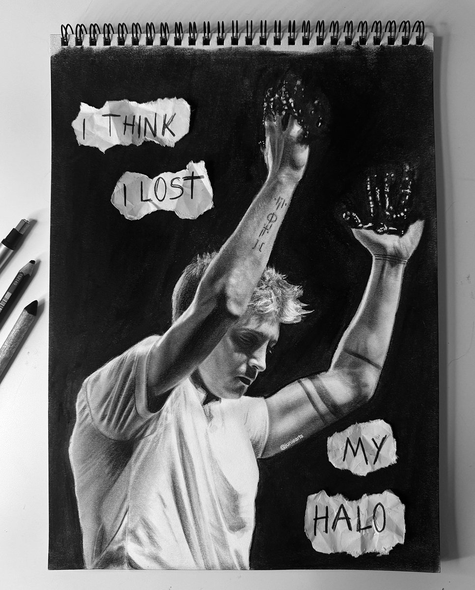 “i think i lost my halo” - track 9: polarize 
done with charcoal and graphite<3 
<a href="/tylerrjoseph/">tyler jøseph</a> #cliqueart #twentyonepilots