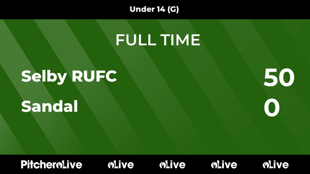 FULL TIME: Selby RUFC 50 - 0 Sandal
#SELSAN #Pitchero
selbyrufc.club/teams/129853/m…