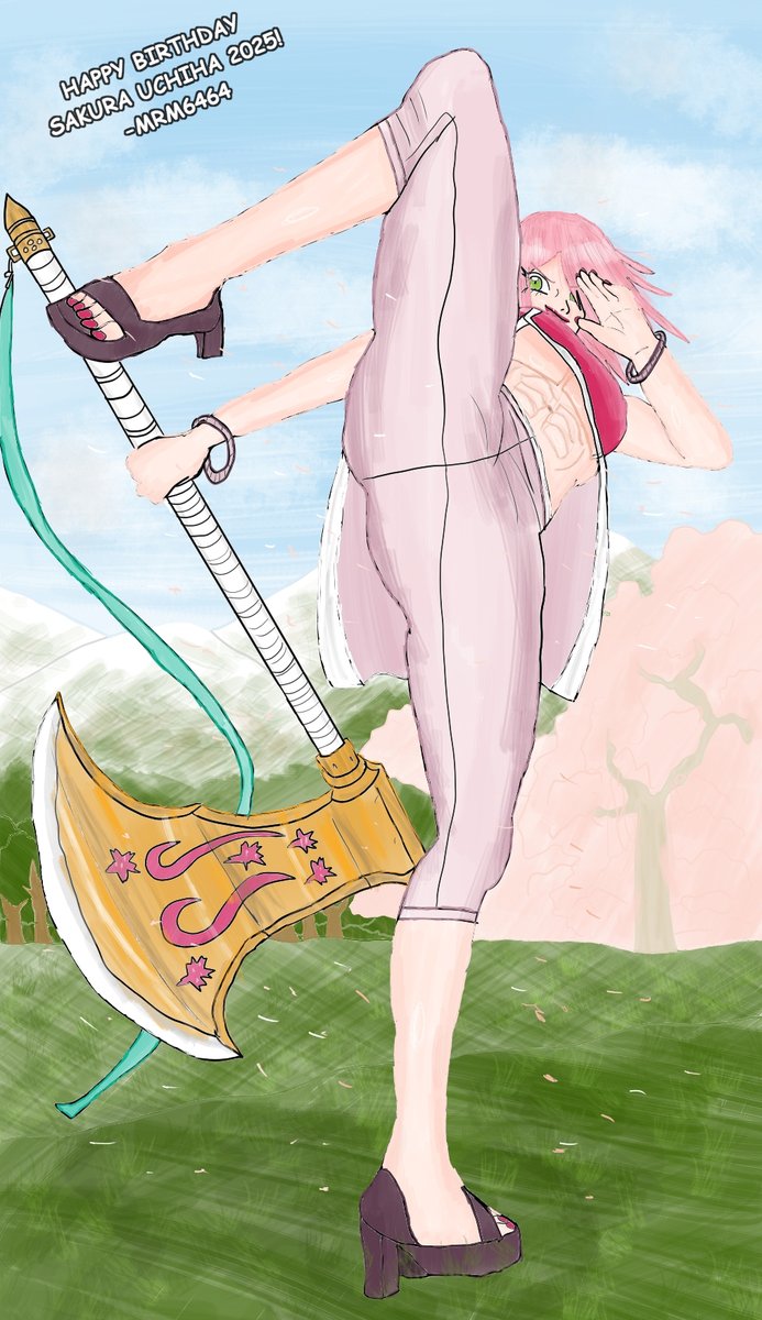 Happy belated Birthday to Sakura Uchiha, my love! I used the Zhu Yuan pose as a reference~
(semi-lineless because I'm freaking tired)
#NARUTO 
#春野サクラ誕生祭2025 
#うちはサクラ誕生祭2025 
#SakuraWeek2025